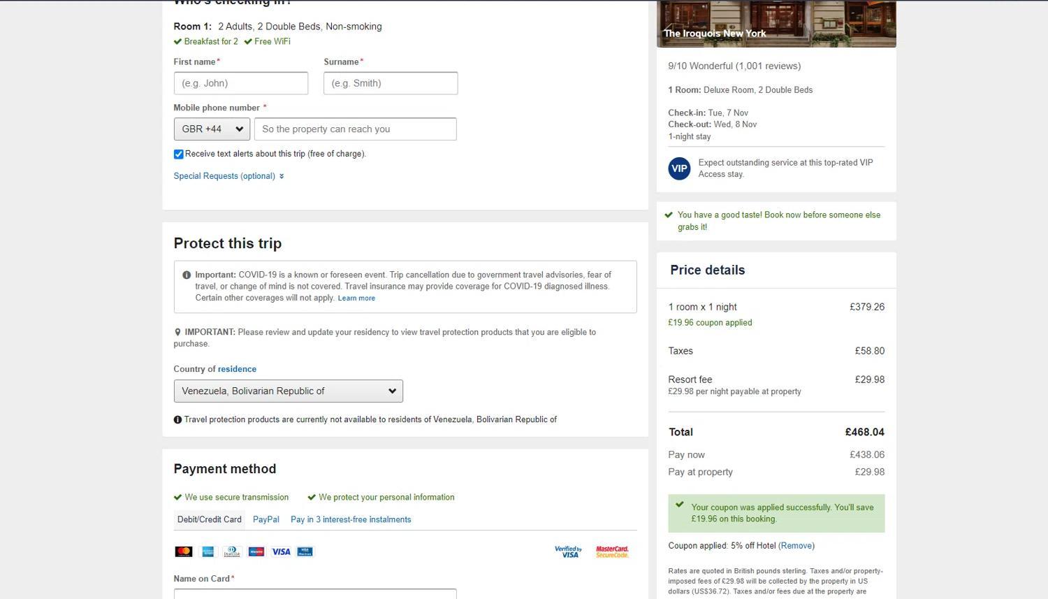 How to apply Ebookers coupon code